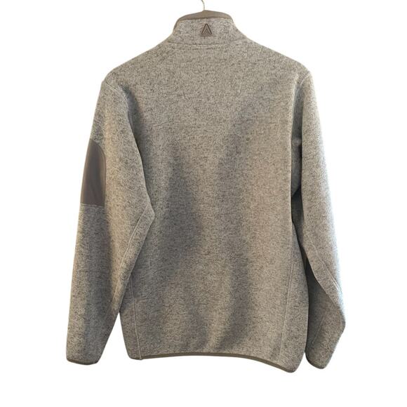 Antigua Oakland Raiders NFL 1/4 Zip Fleece Pullover Oatmeal Cream Size Medium - Picture 3 of 12